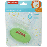 Fisher-Price Silicone Finger Brush with Case Green (1016411)